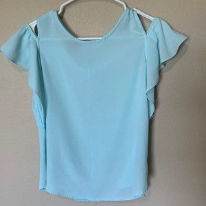 JC Penny By&By Girls XL (16) Light Blue Top/Blouse